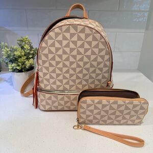 Women's Brown and Tan Bag